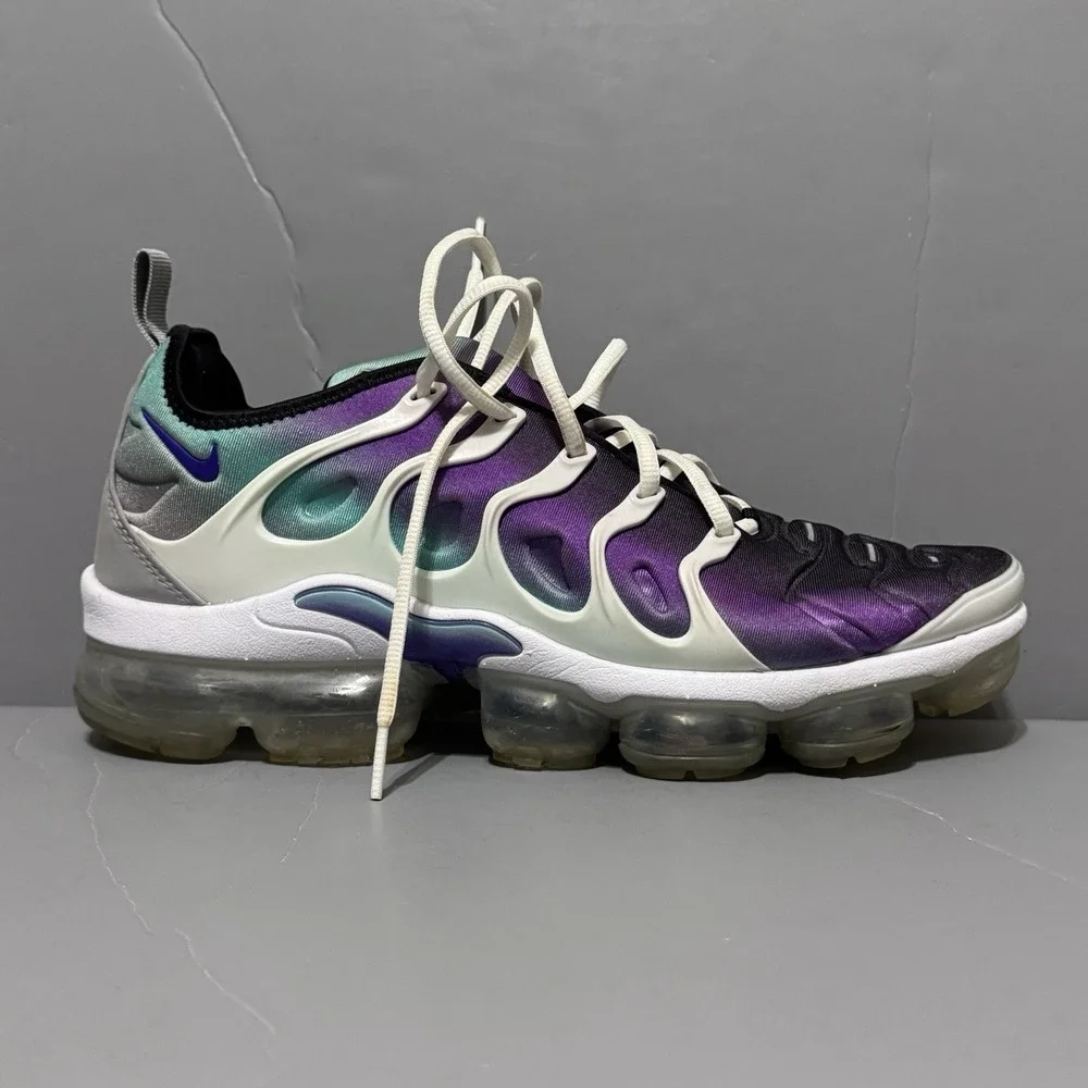 Nike Air Vapormax Plus Mens Size US 10.5 White Fierce Purple Grape Sneakers - Picture 6 of 16